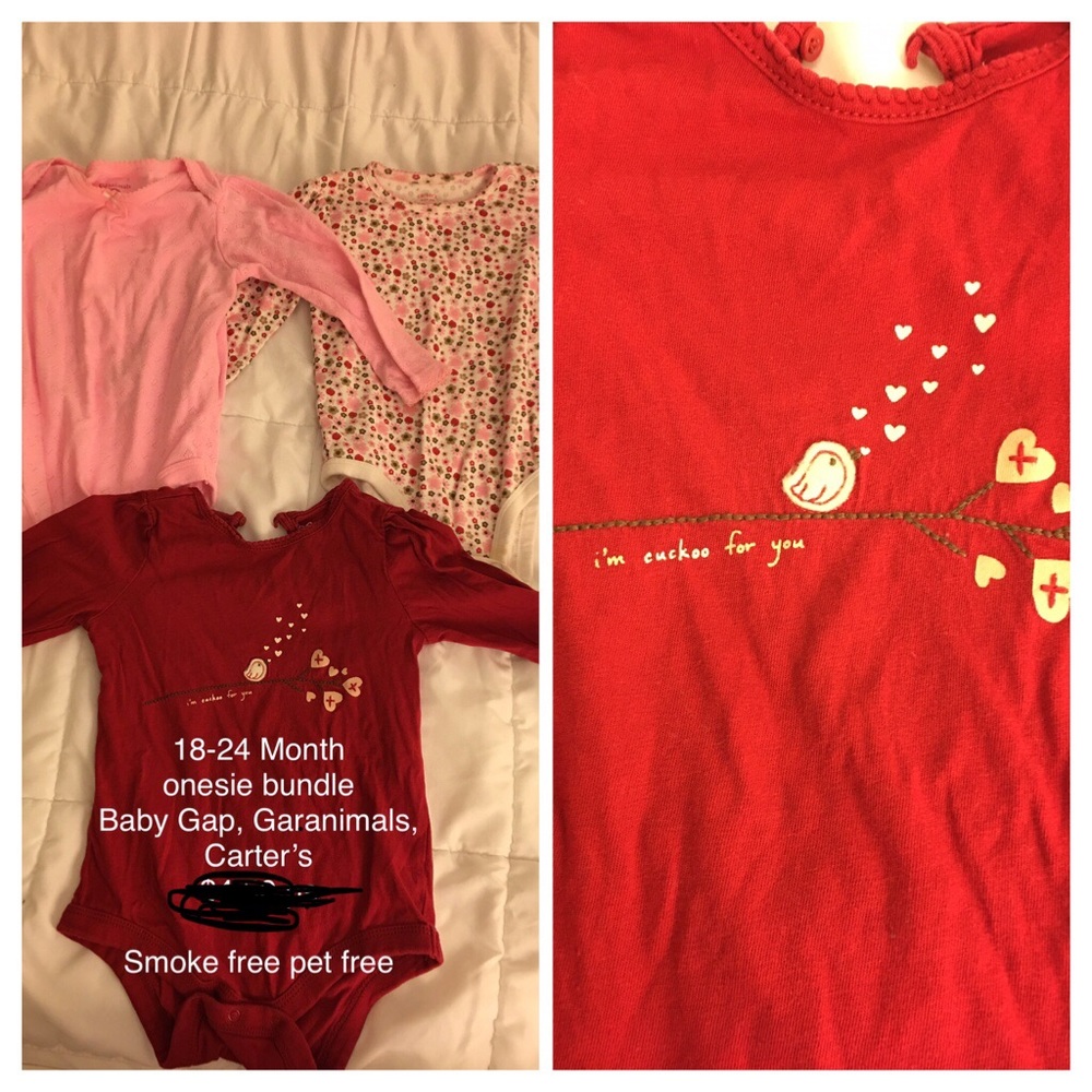 Baby girls cute onesie bundle